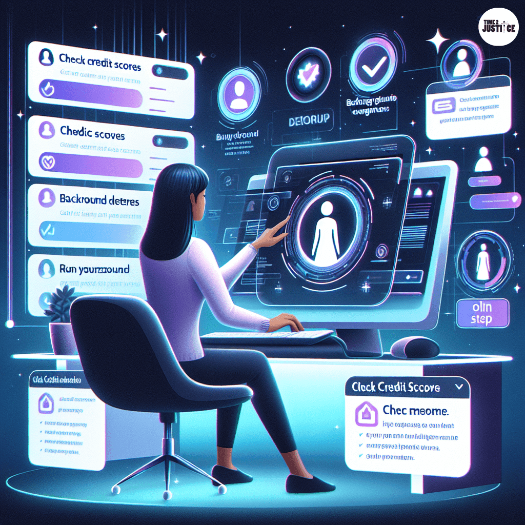 How to Easily Check Your Credit Score and Run a Background Verification with AI on Time2Justice.ai